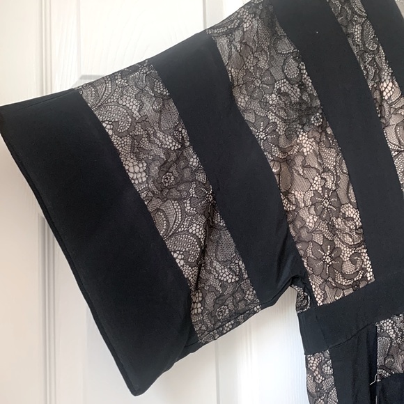 BCBGMaxAzria Habor Black & Nude Lace Dress - Picture 4 of 7